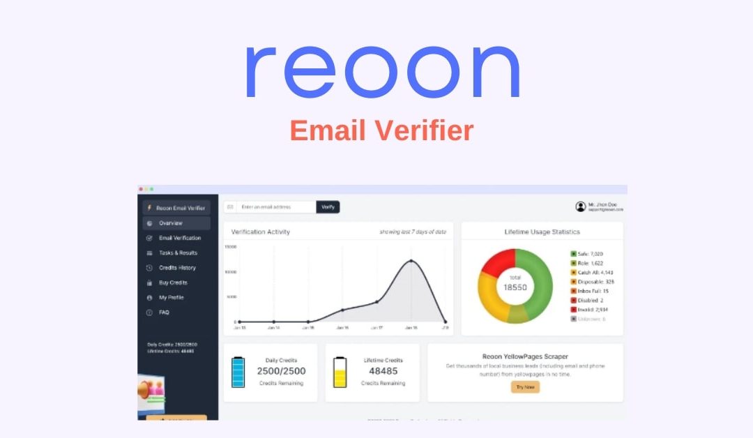 Reoon Email Verifier Review – Clean Invalid Email Lists [$79]